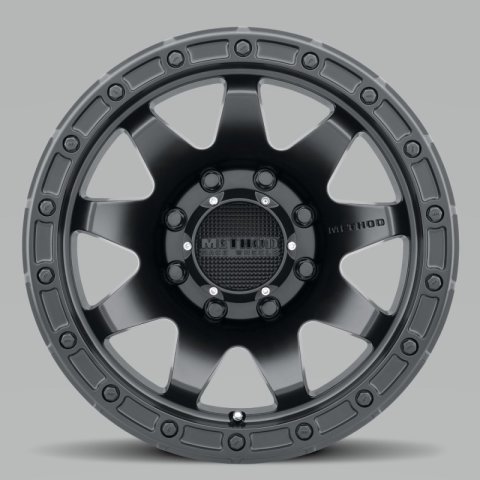 Method Race Wheels MR317 Matte Black MR31729088518 Wheels, MR317, Black, Aluminum, 20 in. x 9.00 in., 8 x 180mm, 5.710 in. Backspacing, Each