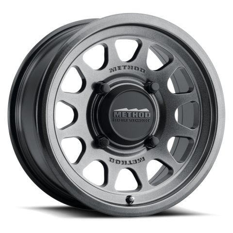 Method Race Wheels MR414 UTV Graphite MR414570121252 Wheel, Bead Grip, 15x7, 5+2/+38mm Offset, 5x4.5 in. Bolt Circle, 76mm Centerbore, Aluminum, Graphite, Each
