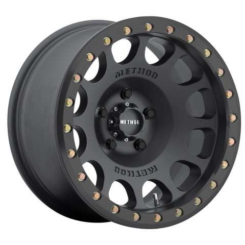 Method Race Wheels MR105 Beadlock Matte Black MR10578580500B Wheel, Beadlock, Aluminum, Black, 17 x 8.5 in., 4.75 in. Backspace, Each