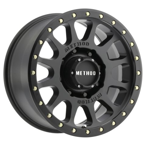 Method Race Wheels MR305 NV Matte Black MR30589080518H Wheels, NV, Aluminum, Black, 18 in. x 9.00 in., 8 x 6.50 in. Bolt Circle, 5.750 in. Backspacing, Each