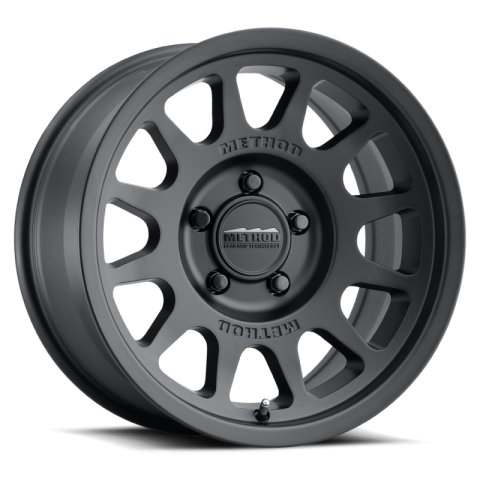 Method Race Wheels MR703 Matte Black MR70377553550 Wheels, MR703, Black, 17 in. x7.5 in., 5 x 130mm Bolt Circle, 4.50 in. Backspace, Each