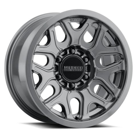 Method Race Wheels MR322 Gloss Titanium 20x10 Wheels, MR322, Titanium, Aluminum, 20 in. x 10 in., 8 x 180mm Bolt Circle, 4.76 in. Backspace, Each