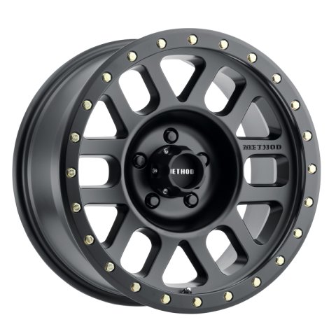 Method Race Wheels MR309 Grid Matte Black MR30978550500 Wheel, Grid, Aluminum, Black, 17 in. x 8.50 in., 5 x 5 in./127mm, 4.750 in. Backspace, Each