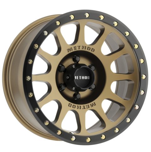 Method Race Wheels MR305 NV Matte Bronze with Black Ring MR30589016900 Wheels, NV, Bronze, Aluminum, 18 in. x 9.00 in., 6 x 135mm, 5.00 in. Backspacing, Each