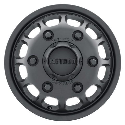 Method Race Wheels MR901 Sprinter Dually Matte Black MR901655925117 Wheel, Dually, 16 x 5.5 in., +117.00mm Offset, 6 x 205mm Bolt Pattern, Aluminum, Black, Front, Each
