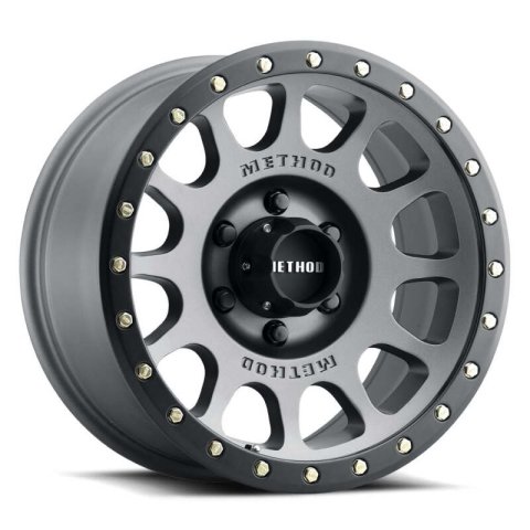 Method Race Wheels MR305 NV Matte Titanium with Black Ring MR30578555800 Wheel, NV, 17x8.5, 4.75 in. Backspace, 5x5.5 in. Bolt Circle, 108mm Centerbore, Aluminum, Titanium, Each