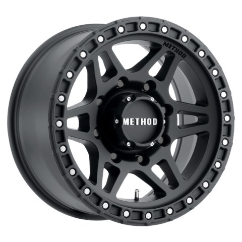 Method Race Wheels MR312 Matte Black MR31289080518 Wheels, MR312, Black, Aluminum, 18 in. x 9.00 in., 8 x 6.5 in./165.10mm, 5.460 in. Backspacing, Each