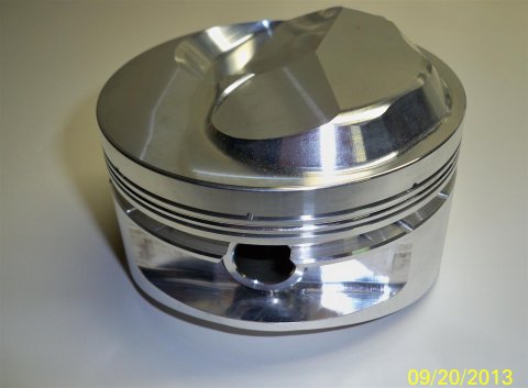 Manley Platinum Series Pistons 697830-8 Piston, Forged, Dome, 4.530 in. Bore, Chevy, Set of 8