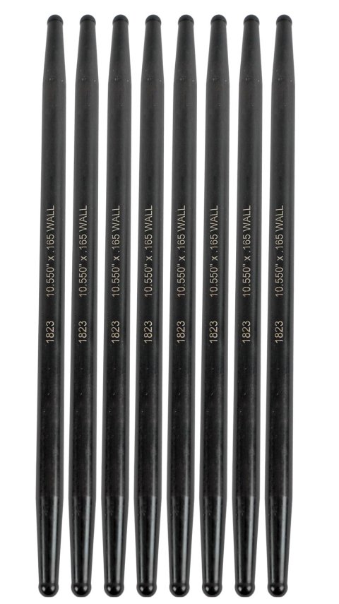 Manley Chromoly Swedged End Pushrods 25111-8 Pushrod, Chromoly, End, 7/16 in. Diameter, 10.550 in. Length, Ball/Ball Ends, Set of 8