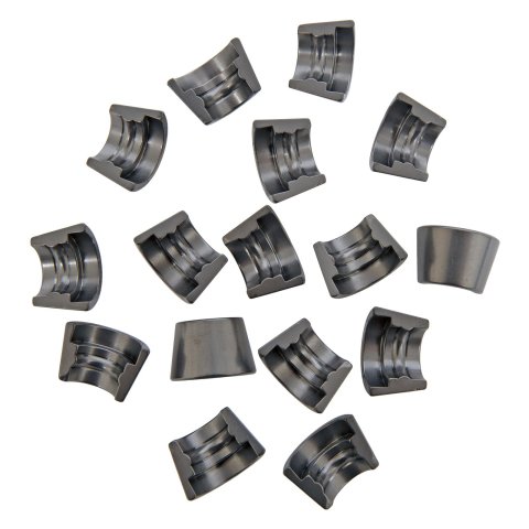 Manley 10 Degree Machined Valve Locks 13162TC-8 Lock, Machined, Titanium, Degree, 1-Groove Beadlock, 11/32 in. Stem, Set of 8
