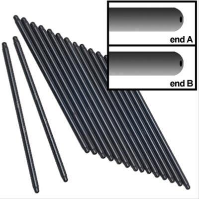 Manley Chromoly Swedged End Pushrods 25238-16 Pushrod, Heat-treated, Chromoly, 5/16 in. Diameter, Ball Tips, 7.950 in. Length, Set of 16