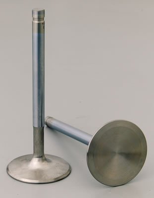Manley Street Flo Valves 10714-8 Valves, Intake, Stainless Steel, 2.065 in. Diameter, .371 in. Stem, 5.218 in. Length, Chevy, Set of 8