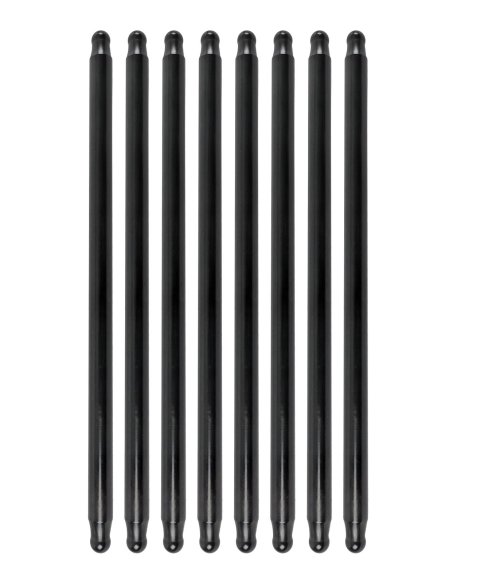 Manley Chromoly Swedged End Pushrods 25358-8 Pushrods, Heat-treated, Chromoly, 3/8 in. Tube Diameter, Ball Tips, 8.950 in. Overall Length, Set of 8