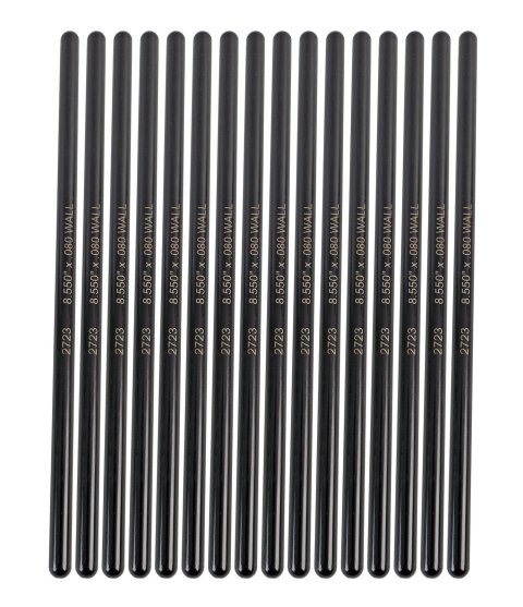 Manley Chromoly Swedged End Pushrods 25710-16 Pushrods, Steel, Heat-Treated, 5/16 in. Diameter, 8.550 in. Length, Universal, Set of 16