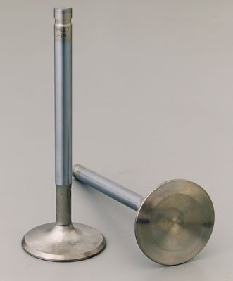 Manley Race Series Stainless Steel Valves 11527-8 Valves, Exhaust, Steel, 1.880 in. Diameter, .371 in. Stem, 5.350 in. Length, Chevy, Set of 8