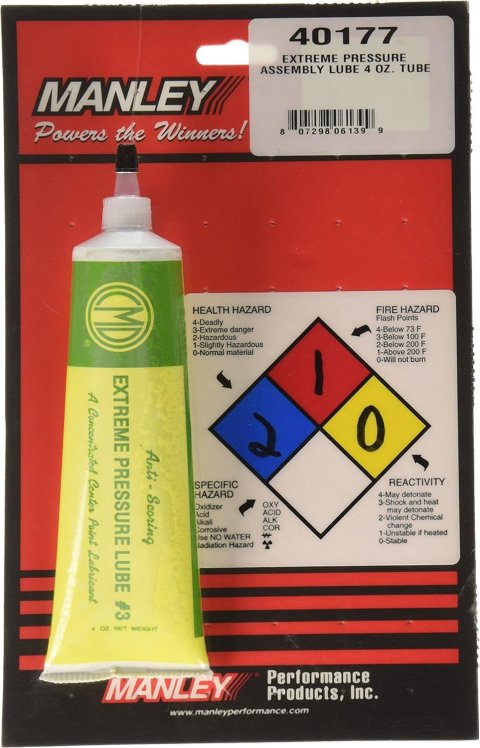 Manley Extreme Pressure Lube 40177 Assembly Lubricant, Pressure, 4 fluid oz., Each