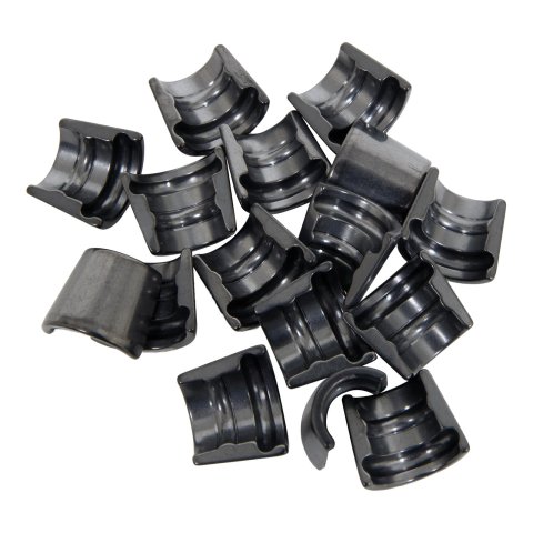 Manley LocCap Valve Locks 13361-8 Locks, LocCap, Machined, Steel, 7 Degree, 1-Groove Beadlock, 0.342 in. Stem, Set of 16