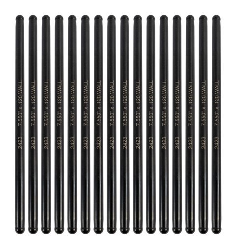 Manley Chromoly Swedged End Pushrods 25230-16 Pushrod, Chromoly, End, 5/16 in. Diameter, 7.550 in. Length, Ball/Ball Ends, Set of 16