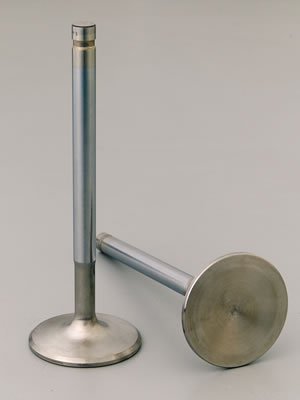 Manley Severe Duty Pro Flo Series Stainless Steel Valves 11831-8 Valves, Exhaust, Steel, 1.880 in. Diameter, .371 in. Stem, 5.374 in. Length, Chevy, Set of 8