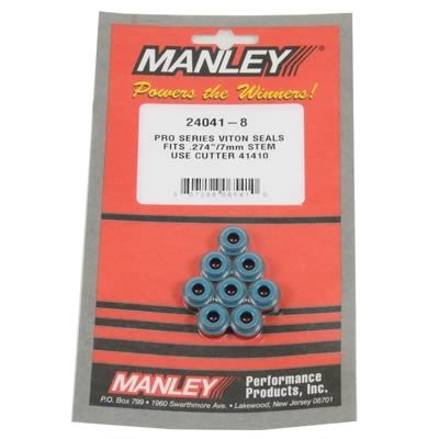 Manley Viton® Valve Stem Seals 24041-8 Seals, Viton®, Positive Stop, .431 in. Guide, 7mm Stem, Set of 8