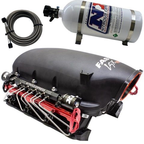 Nitrous Express FAST LSXHR Direct Port Intake Manifold Kits for 2014-2015 CAMARO, 2006-2013 CORVETTE - INTAKE026 Oxide System, Port, Manifold, 103mm Throttle Body, 500 HP, Kit