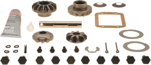 Spicer Drivetrain Products Differential Inner Gear Kits 2002914 Carrier Rebuild and Spider Gears, Kits, Dana 30, Side Gears, Open, 27-spline, 10-bolt, Jeep, Kit