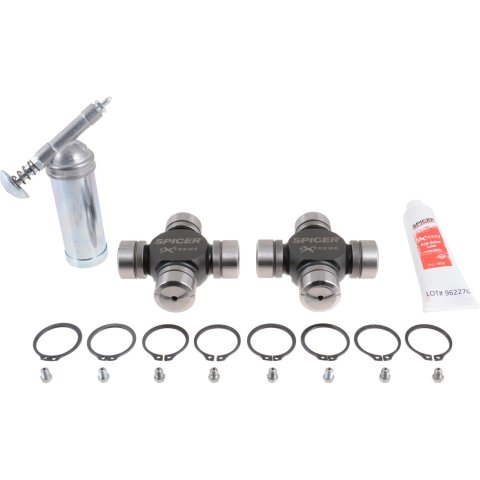 Spicer Drivetrain Products Extreme U-Joints 5-1480SPX-MK U-Joints, Extreme, 1480, Greasable, 4 Grooved Caps, Steel, Kit