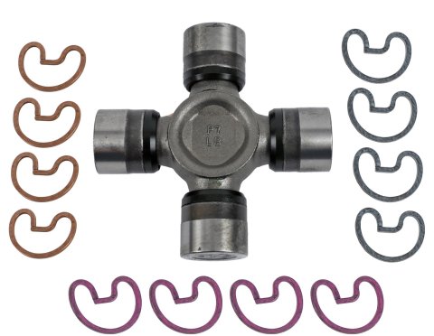 Spicer Drivetrain Products Life Series Plus U-Joints 5-1410XP Universal Joint, Series, 1410 Style, 4 Plain Caps, 1.188 in. Cap Diameter, 4.187 in. Width, Steel, GM, Dodge, Ram, Ford, Nissan, Each