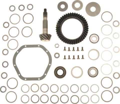 Spicer Drivetrain Products Ring and Pinion Gear with Installation Kits 706017-5X Dana 44 4.09 Gears Gears, 4.09:1 Ratio, 26-spline, Standard Rotation, Kit, 44, Kit
