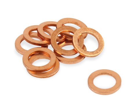 Earl's Performance Crush Washers 177101ERL Washers, 10mm, Copper, Set of 10