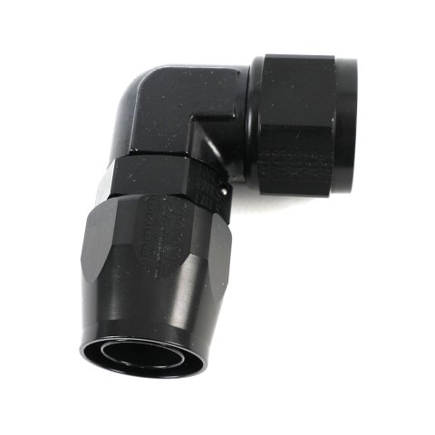 Earl's Performance Swivel-Seal Hose Ends AT809016ERL Fitting, End, Swivel-Seal, 90 Degree, -16 AN to Female -16 AN, Aluminum, Black, Each