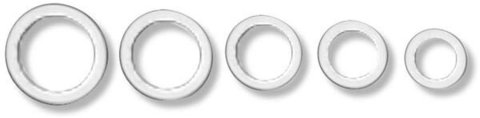 Earl's Performance Crush Washers 177006ERL Washers, -6 AN, Aluminum, Set of 10