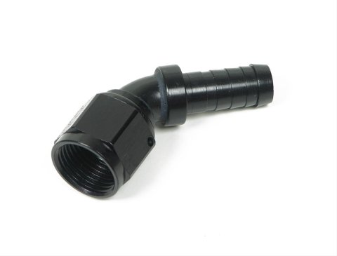 Earl's Performance Auto-Mate Hose Ends AT704612ERL Fitting, End, Auto-Mate, 45 Degree, Aluminum, Black Anodized, -12 AN, Female, Each