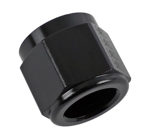 Earl's Performance Tube Nuts AT981808ERL Nuts, Aluminum, Black Anodized, -8 AN Female Threads, Each
