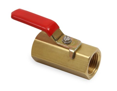 Earl's Performance Shut-Off Valves 230509ERL Valve, Brass, 1/2 in. NPT Female, Each