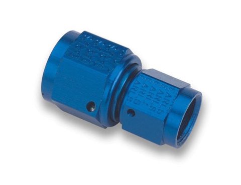 Earl's Performance Couplers 915110ERL Fitting, Adapter, AN to AN, Straight, Aluminum, Blue Anodized, -10 AN, -10 AN, Each