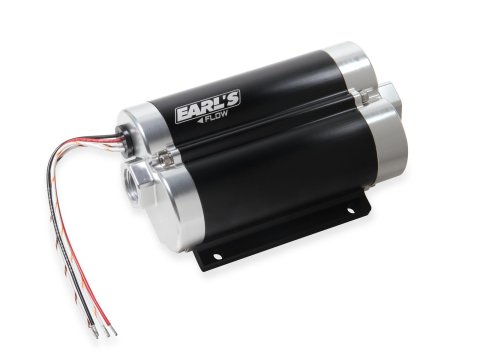 Earl's Performance Dominator In-Line Billet Fuel Pumps 1201200ERL Pump, Billet, 80 psi, -10 AN O-ring Female Threads Inlet, -10 AN O-ring Female Threads Outlet, Each