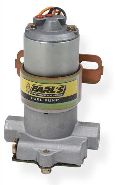Earl's Performance Fuel Pumps 128011ERL Pump, Electric, Rotor, Vane, External, Aluminum, Universal, Each