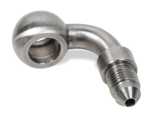 Earl's Performance Brake System Adapters SS9976093ERL Fitting, Brake, 90 Degree, 10mm Banjo, Male -3 AN, Stainless Steel, Each