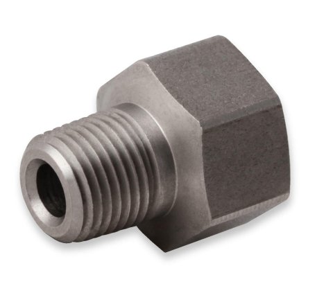 Earl's Performance Hardline Adapters 02052ERL Fitting, Adapter, Inverted Flare to NPT, Straight, Stainless Steel, Natural, 1/2-20 in., 1/8 in. NPT, Each