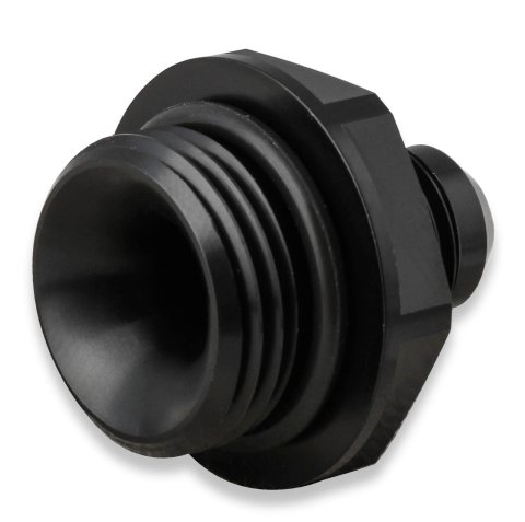 Earl's Performance AN to Straight Cut O-Ring Fittings AT585106ERL Fitting, Adapter, Cut, Straight, Aluminum, Black Anodized, -6 AN, -10 AN, Pair