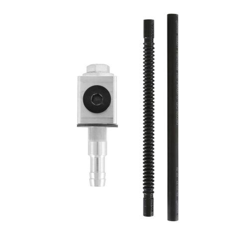 Earl's Performance Weld-Less Fuel Return Fittings 166025ERL Fitting, Adapter,Hose Bard to Straight Cut O-Ring, 90 Degrees, Aluminum, Natural, -6 AN O-Ring, 3/8 in. Hose Barb, Cell Return, Kit