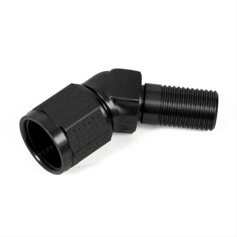 Earl's Performance Ultra-Flex 650 Hose Ends 674506ERL Fitting, End, 650, 45 Degree, -6 AN to Male -6 AN, Aluminum, Clear Anodized, Each