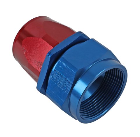 Earl's Performance Auto-Fit Hose Ends 300124ERL Fitting, End, Auto-Fit, Straight, -24 AN to Female -24 AN, Aluminum, Red/Blue Anodized, Each