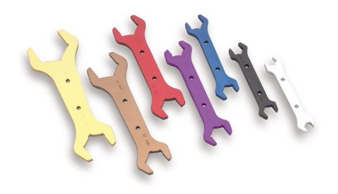 Earl's Performance AN Double-Ended Wrench Sets 230401ERL Wrench, 7-Piece, Double-Ended, Aluminum, Anodized, Set of 7