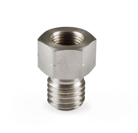 Earl's Performance LT Gen-V Oil Pressure Gauge Adapter Fittings LT0001ERL and Adapters, Fitting, Straight, 1/8 in. NPT Female NPT, M12 x 1.75 Male Metric, Stainless, Natural, Each