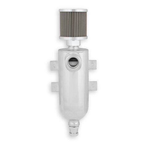 Earl's Performance Breather Tanks CT101ERL Oil Tank, Aluminum, Polished, Dual -12 AN ORB, Each