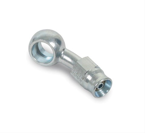 Earl's Performance Speed-Seal Hose Ends 600803ERL Fitting, End, Speed-Seal, 30 Degree, -3 AN Hose, 10mm Banjo, Steel, Zinc Plated, Each