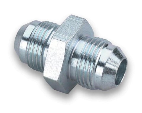 Earl's Performance Couplers 961504ERL Fitting, Coupler, Union, AN to AN, Straight, Steel, Zinc, -4 AN, -4 AN, Each