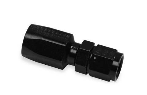Earl's Performance Power Steering Hose Ends 150106ERL Ends, Steering, Reusable Non-swivel, Straight, -6 AN Size, Steel, Black Chromate, -6 AN Adapter Size, Female Threads, Each